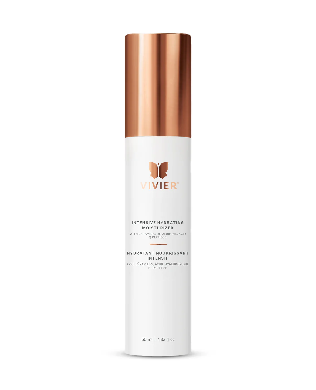 Vivier Intensive Hydrating Moisturizer in a 55 ml bottle displayed on a clean white background.